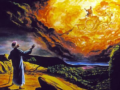 אליהו הנביא עולה בסערה השמיימה 